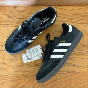 Adidas Women’s Samba OG Black Leather 6 NEW